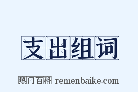 支出组词是什么意思的图片